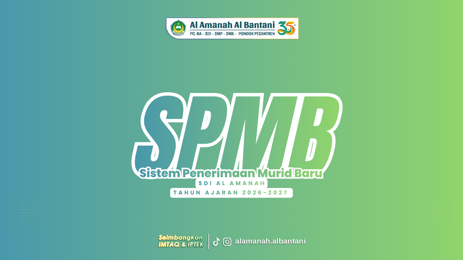 Gambar SPMB 2026/2027 SDI Al Amanah